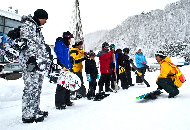 Beginner Snowboarders